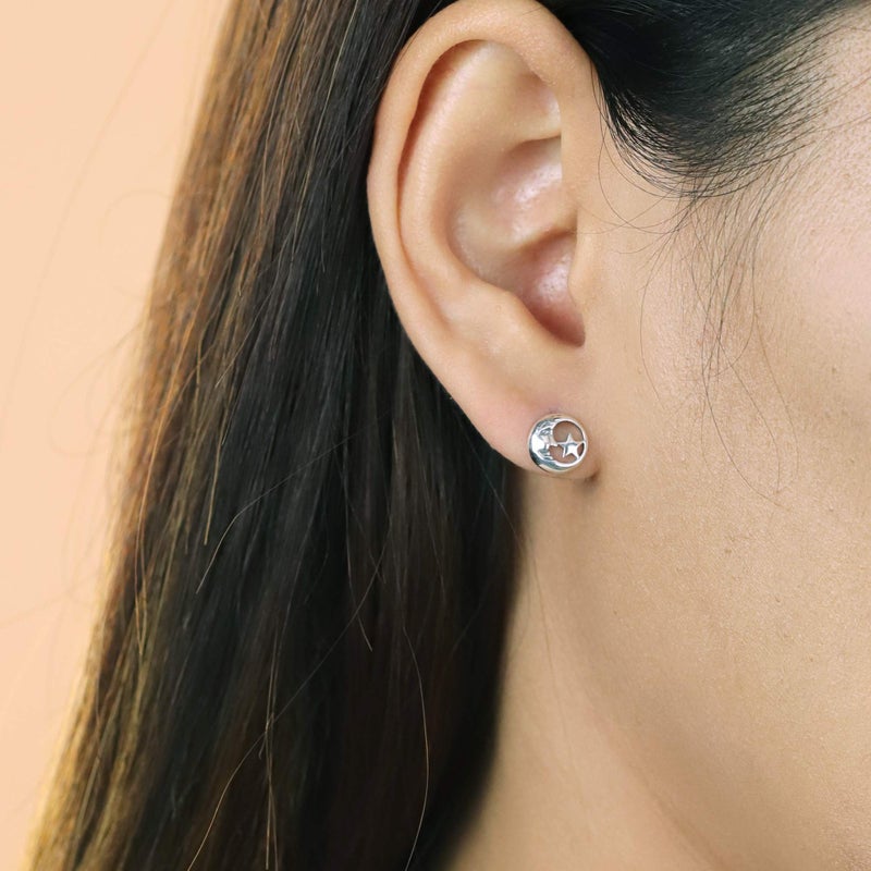 Boma Jewelry Sterling Silver Sun Moon & Star Mismatched Stud Earrings - Image 3